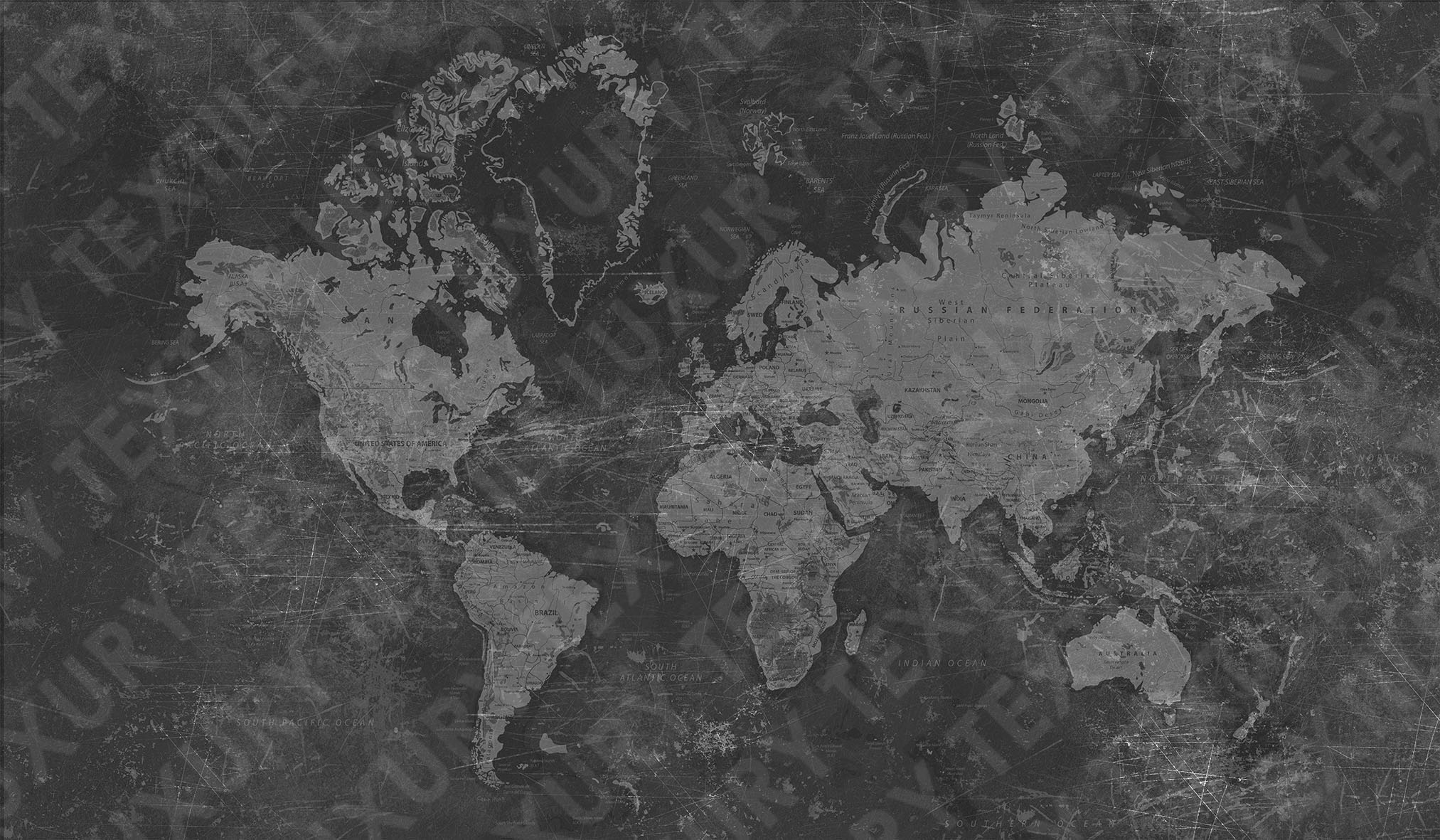 Бесшовные Фотообои World map