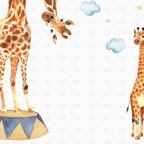 Wallpaper 3D (volumetric) Architecture Kids Walls Space Bathroom (for wet rooms) | page №2 Giraffe