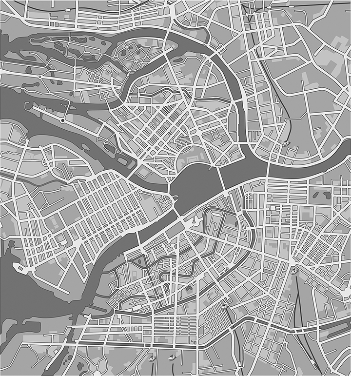 Фотообои Map of Amsterdam