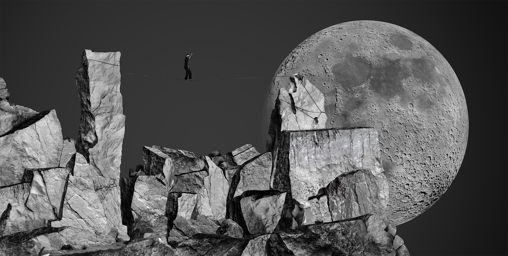 Wallpaper Going to the moon