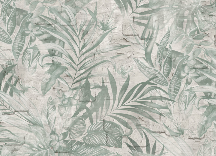 Бесшовные Фотообои Tropic on concrete - Фото 3