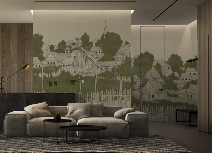 Безшовні Фотошпалери Villaggio di Leopoli - Фото 1