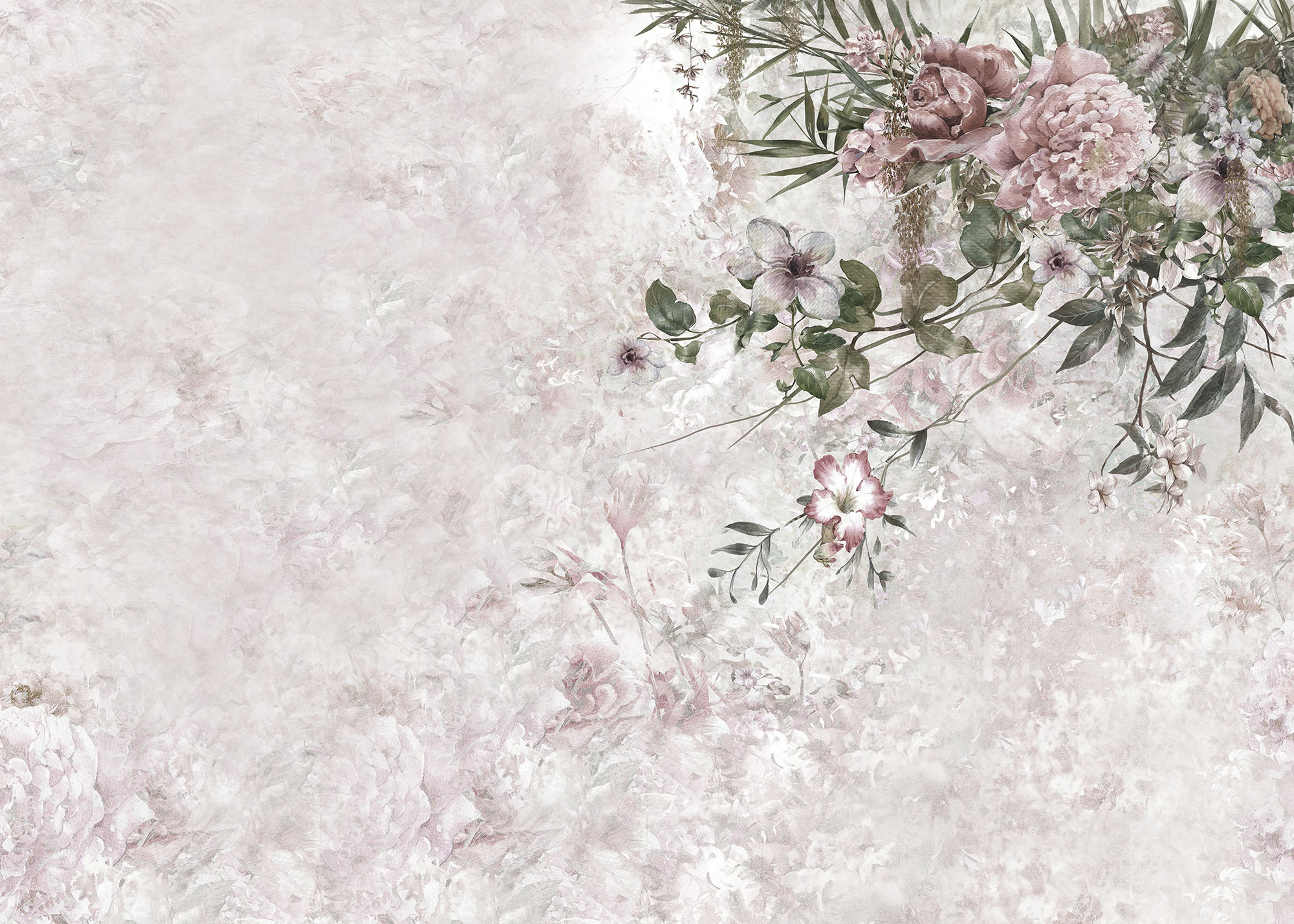 Бесшовные Фотообои Floral chic