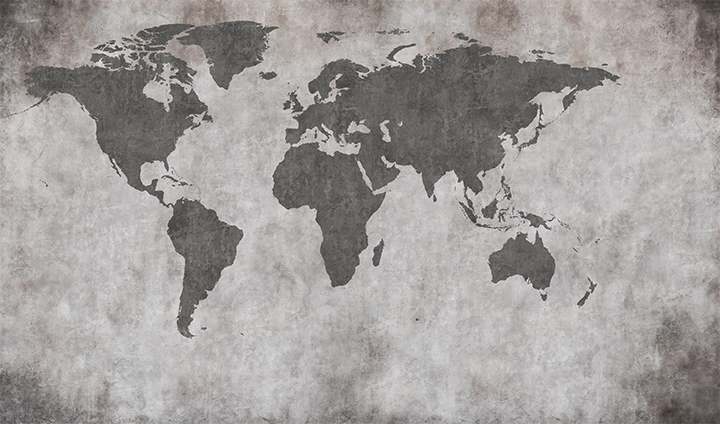 Фотообои Concrete World Map