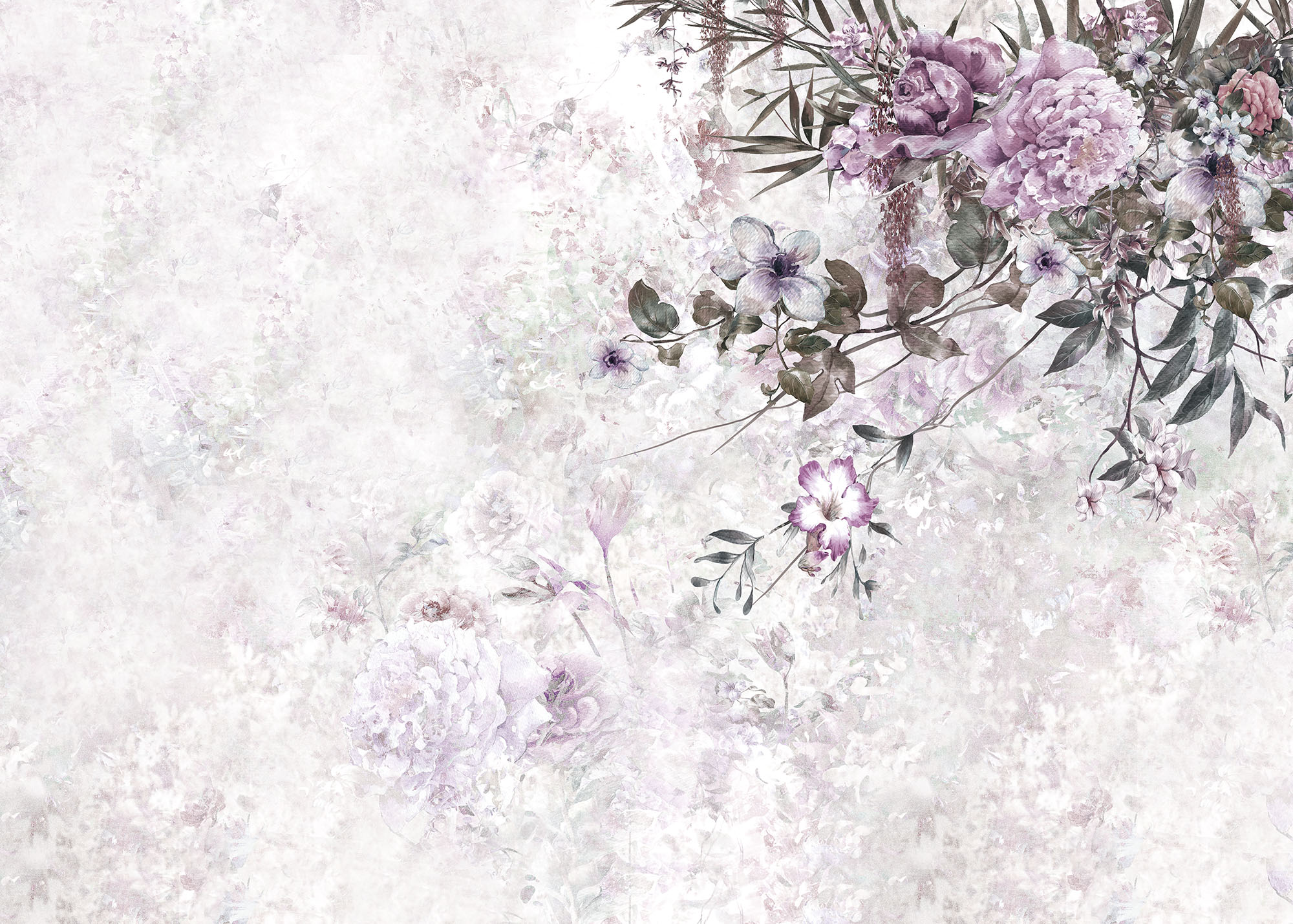 Бесшовные Фотообои Floral chic