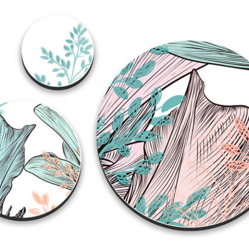 Сучасні Картини Triptych Meadow herbs