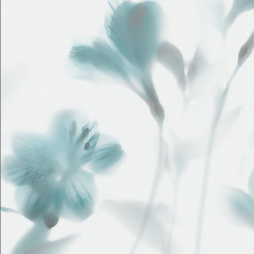 Распродажа готовых фотообоев Розпродаж &quot; Flowers in the fog &quot;