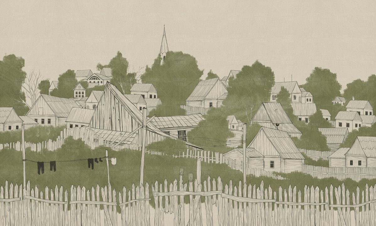 Безшовні Фотошпалери Villaggio di Leopoli