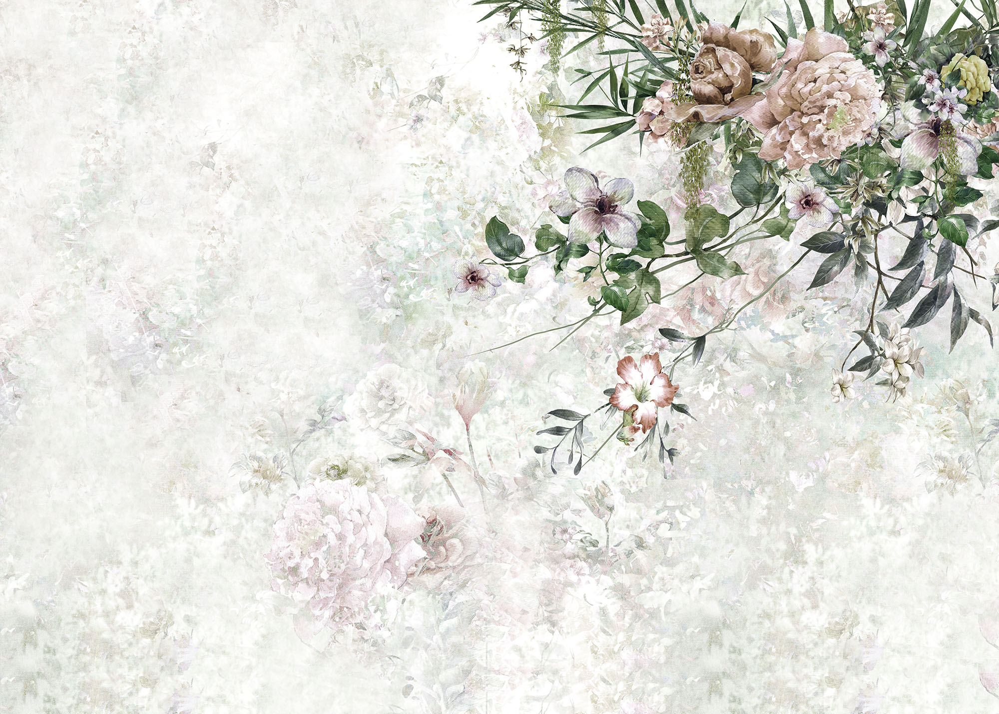 Бесшовные Фотообои Floral chic