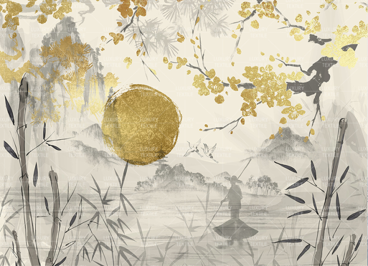 Безшовні Фотошпалери Bamboo and Sakura - Фото 3