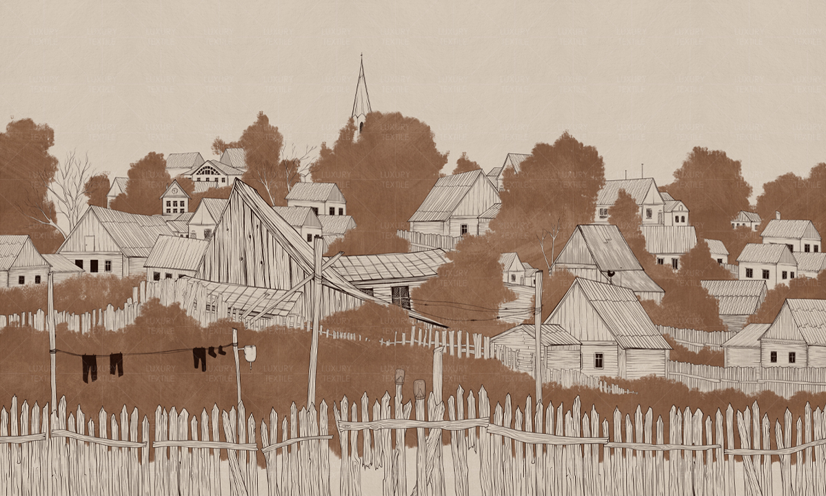 Безшовні Фотошпалери Villaggio di Leopoli