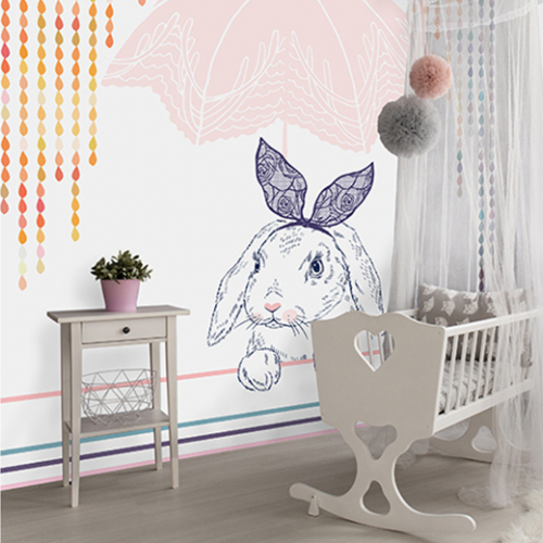 Wallpapers for girl&#039;s nursery I’ll wait for you