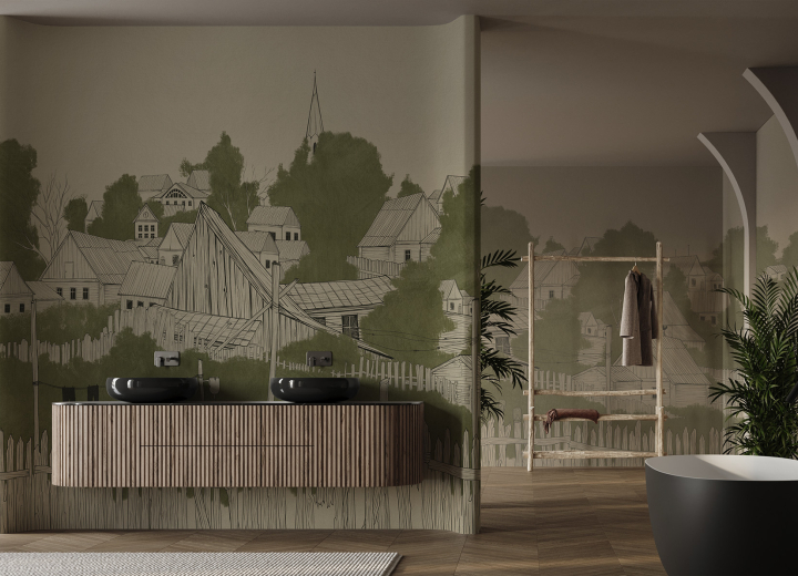 Безшовні Фотошпалери Villaggio di Leopoli - Фото 2