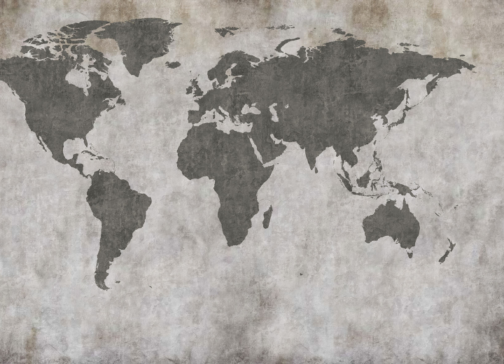 Бесшовные Фотообои Concrete World Map - Фото 3