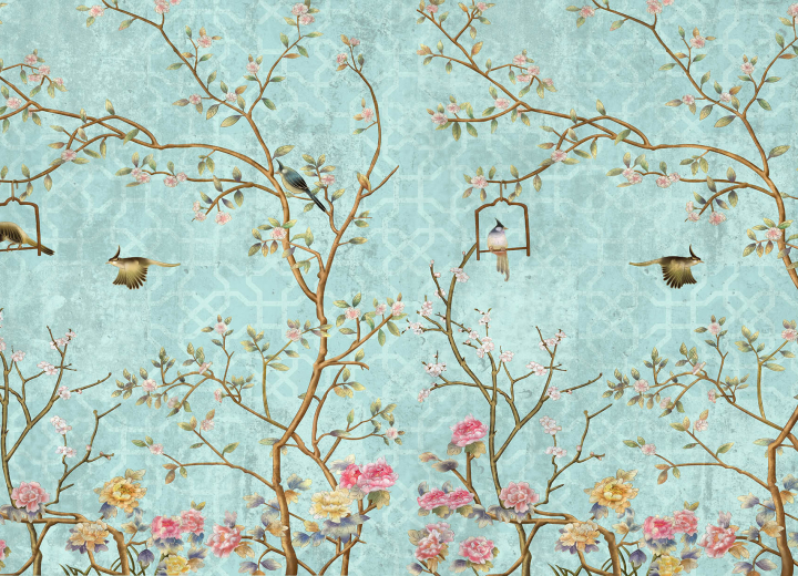 Wallpaper Nightingales in the garden - Фото 3