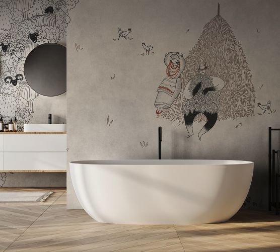 Вологостійкі Фотошпалери Black mountain