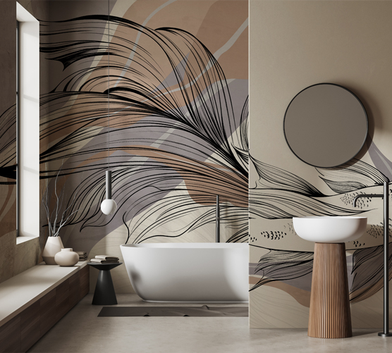 Wallpaper  Office Bathroom (for wet rooms) Tarrantino