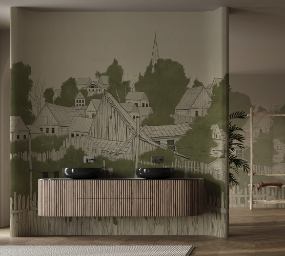 Вологостійкі Фотошпалери Villaggio di Leopoli