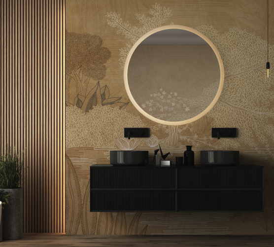 Bathroom Wallpaper Sintesi