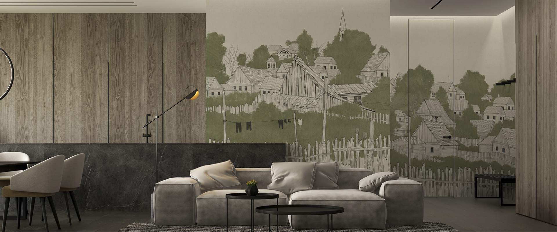 Безшовні Фотошпалери Villaggio di Leopoli - Фото 1